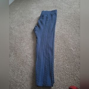 Time and Tru Dark Blue Knit Leggings